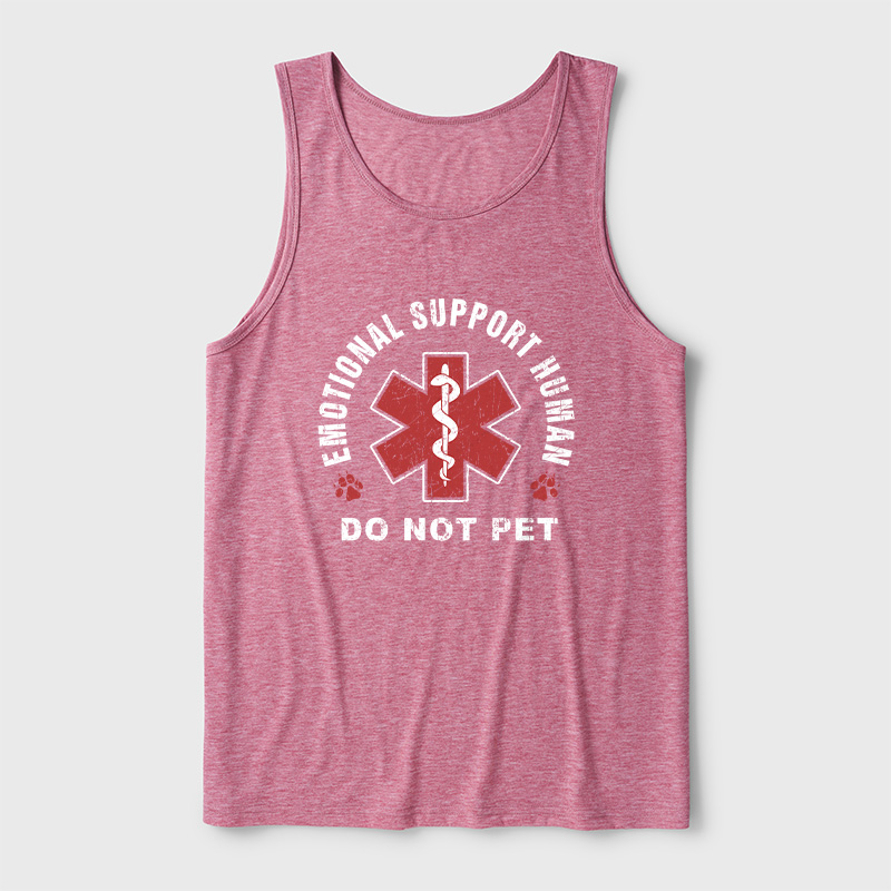 Emotional Support Human Ultra Soft Heather Tank