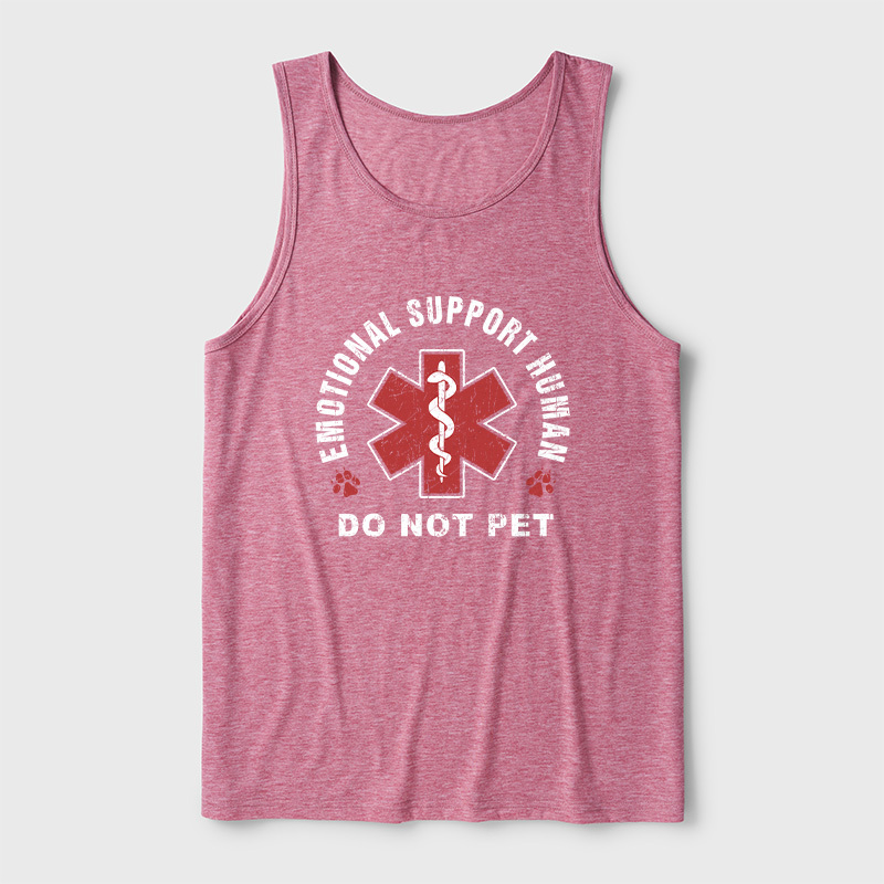 Emotional Support Human Ultra Soft Heather Tank