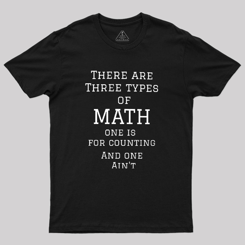 Three Types Of Math Geek T-Shirt