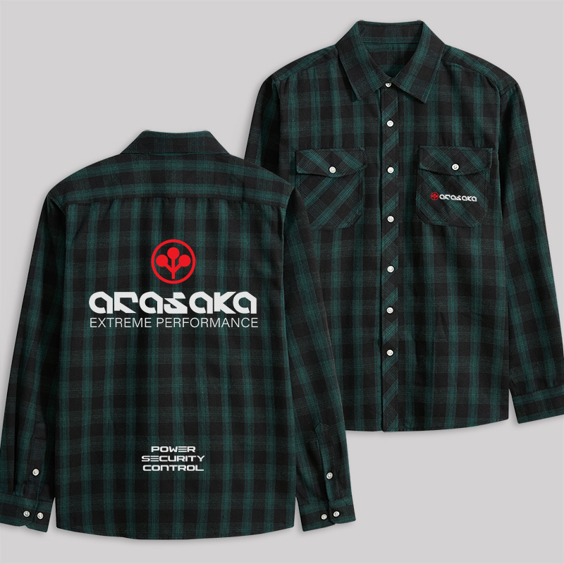 Arasaka Plaid Flannel Shirt