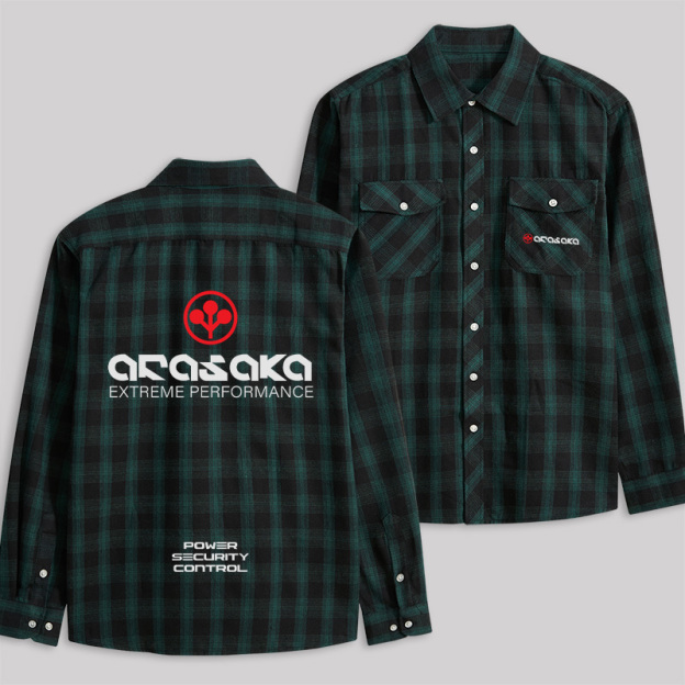 Arasaka Plaid Flannel Shirt