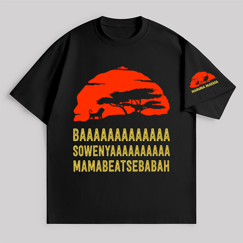 Baaa Sownyaaa Mamabeatsebabah Unisex Oversized T-shirt