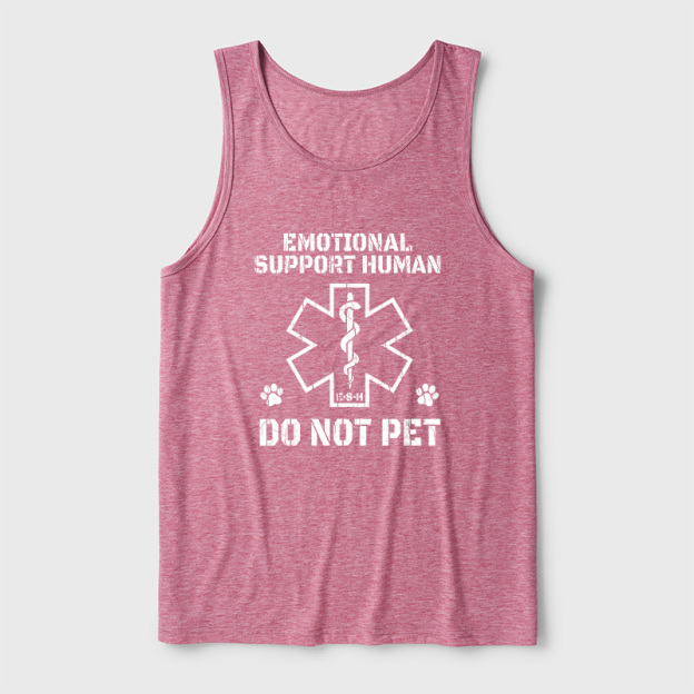 Emotional Support Human Ultra Soft Heather Tank