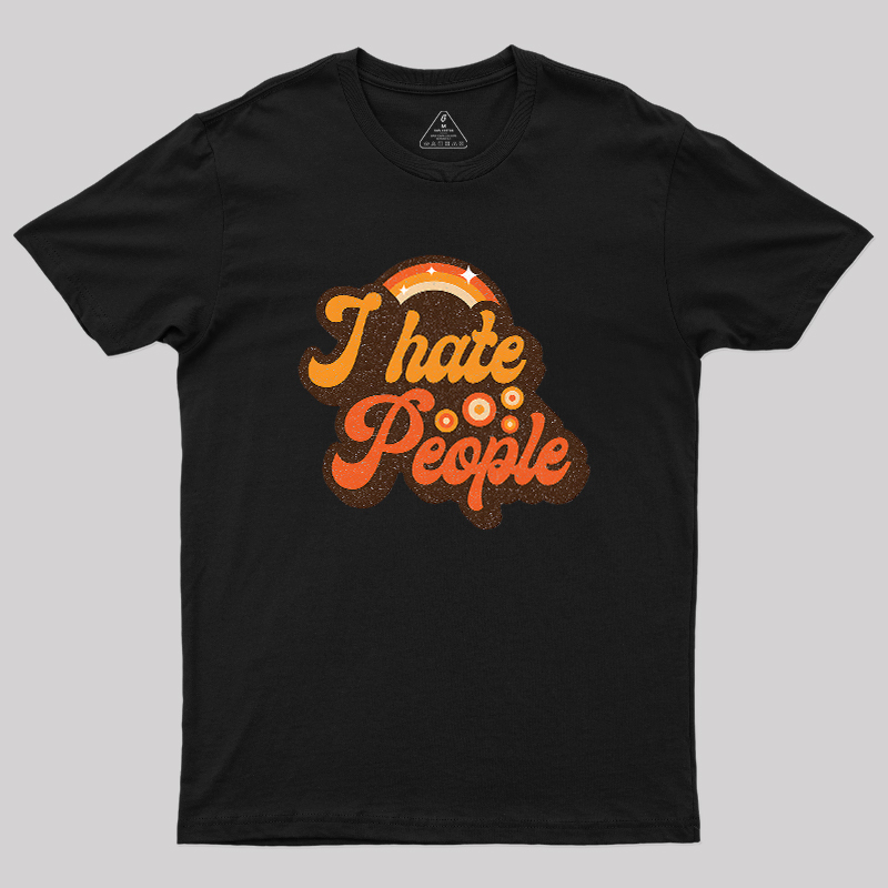 Vintage Hate People Geek T-Shirt