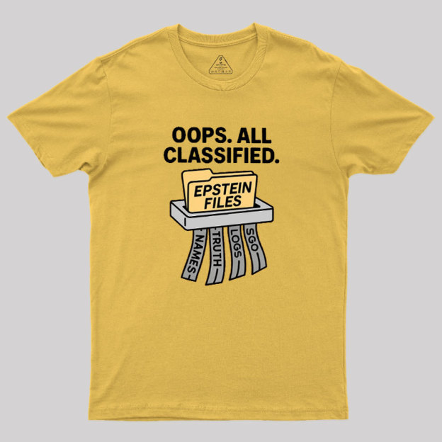 Bold Epstein Files Geek T-Shirt