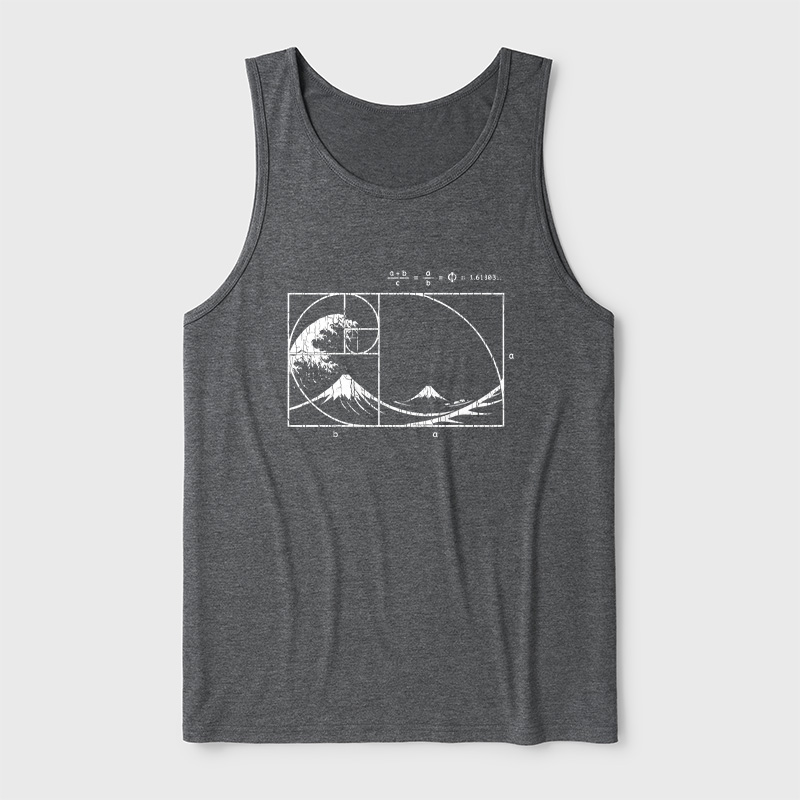 The Great Fibonacci Wave Ultra Soft Heather Tank