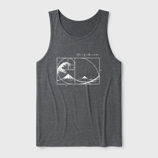 The Great Fibonacci Wave Ultra Soft Heather Tank