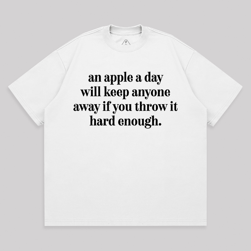 An Apple A Day Unisex Oversized T-shirt