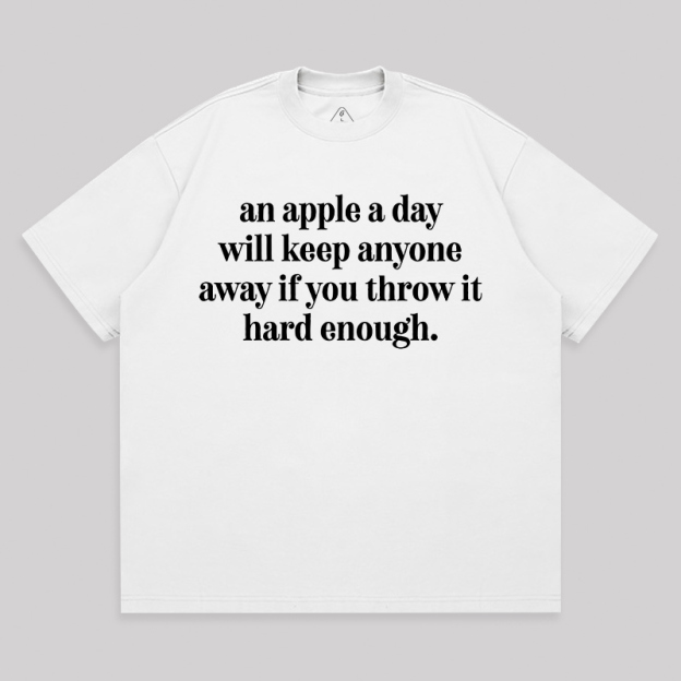 An Apple A Day Unisex Oversized T-shirt
