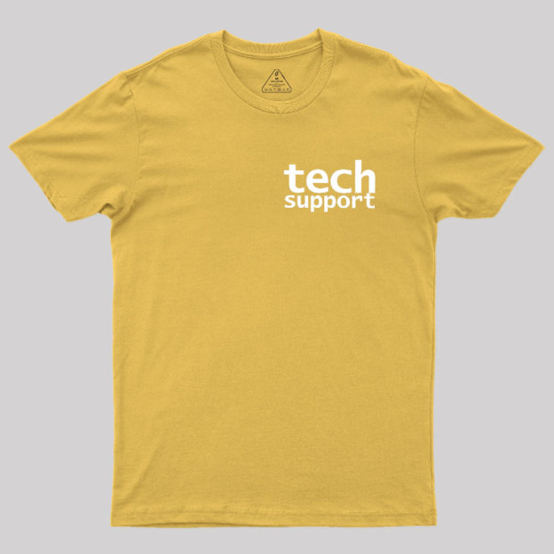 Tech Support Minimal Geek T-Shirt