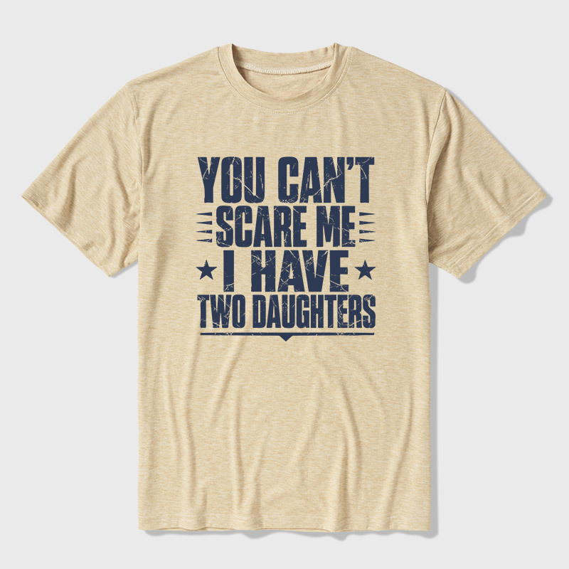 I Have  Two Daughters Ultra Soft Heather Tee