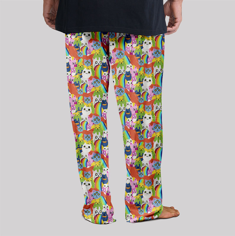 Exploding Cat Geek Loungewear Pants