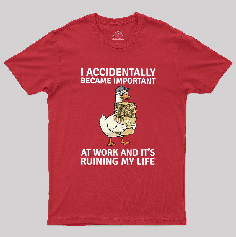 Overwhelmed Duck Geek T-Shirt