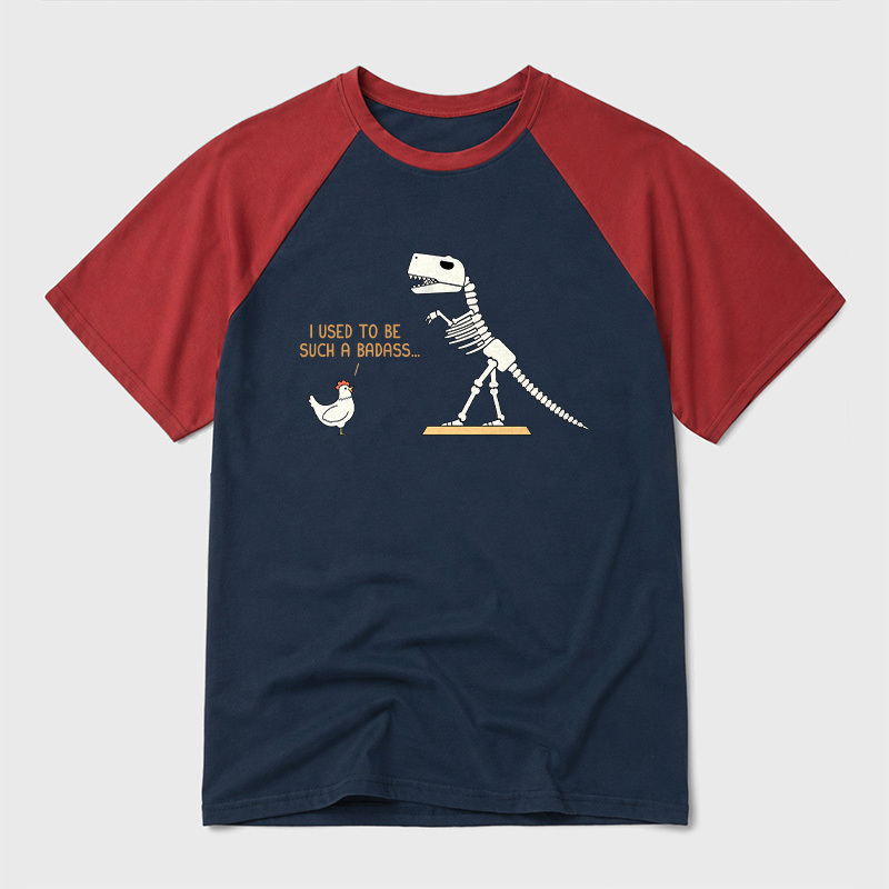 I Used To Be Such A Badass Geek Retro Raglan T-Shirt