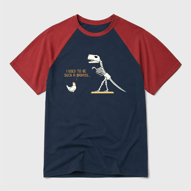 I Used To Be Such A Badass Geek Retro Raglan T-Shirt