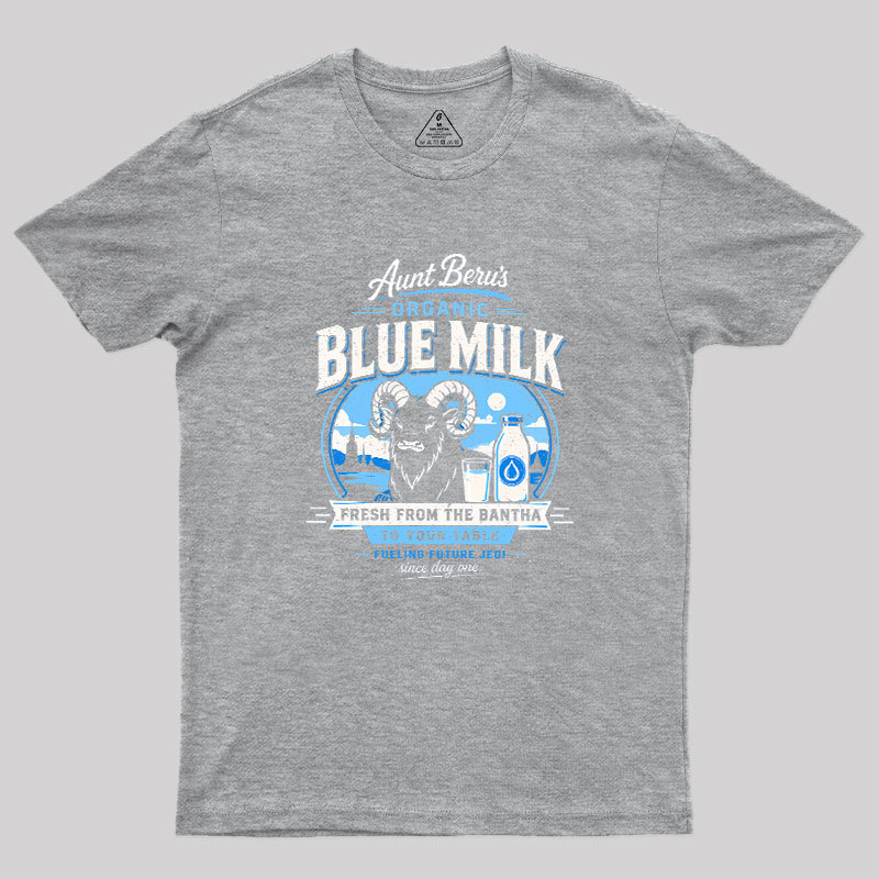 Organic Blue Milk Geek T-Shirt