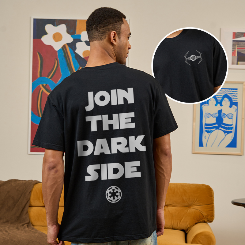 Join The Dark Side Front and Back Printing  Geek T-Shirt