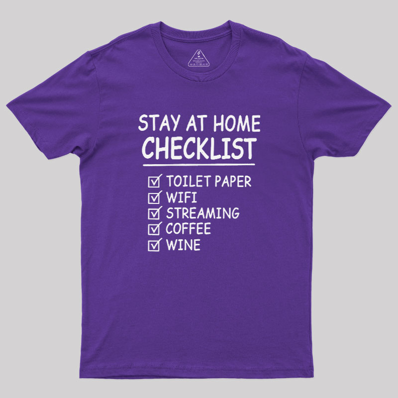Home Checklist Geek T-Shirt
