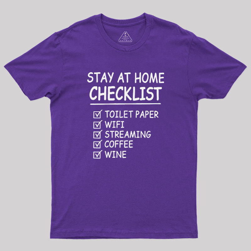 Home Checklist Geek T-Shirt