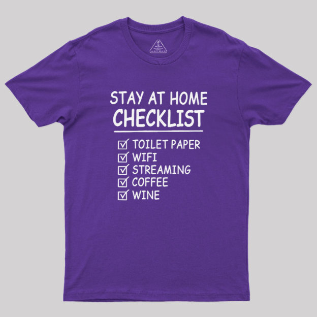 Home Checklist Geek T-Shirt