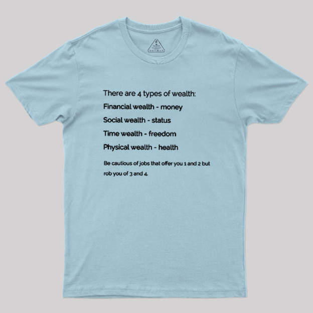 There Are 4 Types Of Wealth Geek T-Shirt