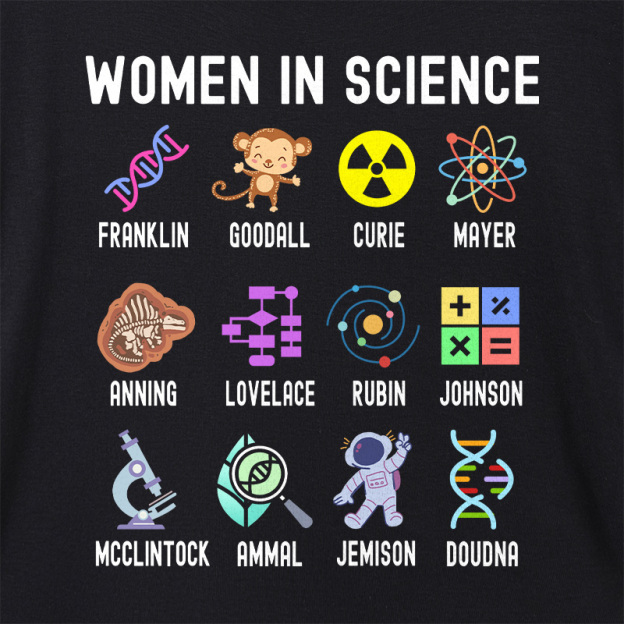 Women In Science Steminist Geek Dolman Sleeve V-Neck Shirt