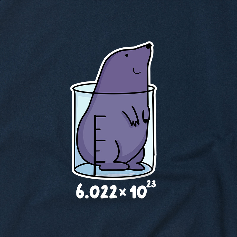 Chemistry Mole Geek Retro Raglan T-Shirt