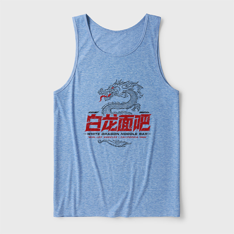 White Dragon Noodle Bar Ultra Soft Heather Tank