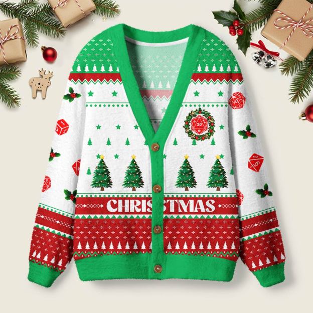 Merry Christmas Geek Ugly Cardigan Sweaters