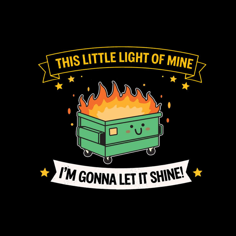 Dumpster Light Geek T-Shirt
