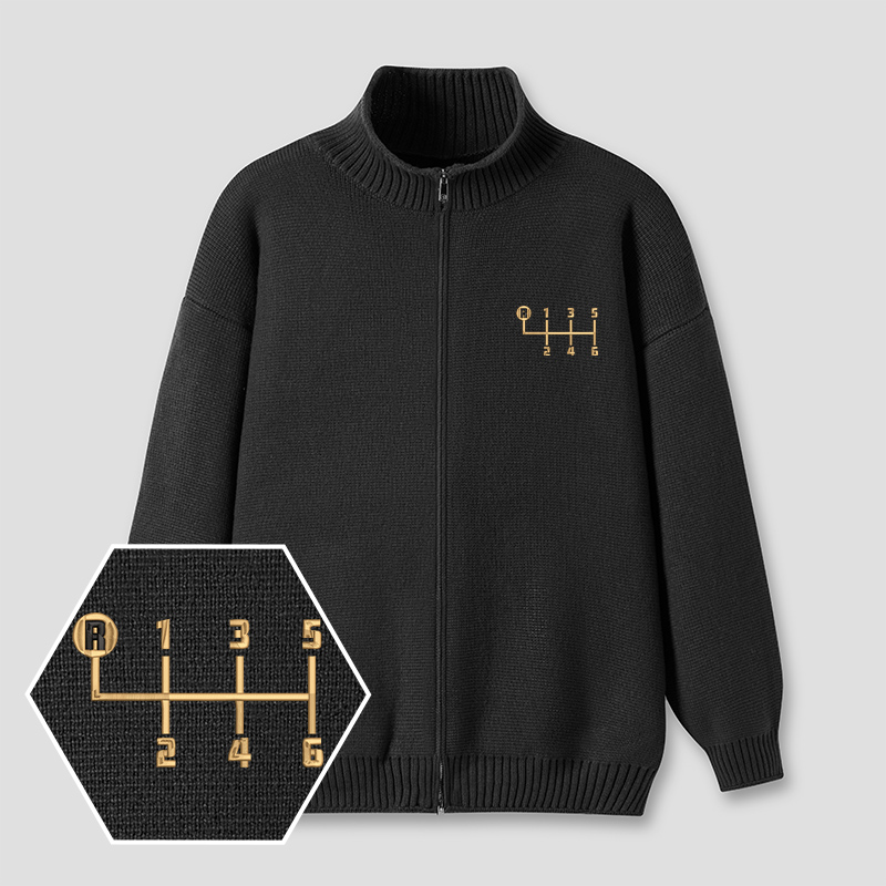 Classically Trained Embroidered?Full?Zip?Cardigan