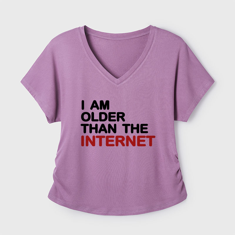 I Am Older Than The Internet Geek Dolman Sleeve V-Neck Shirt
