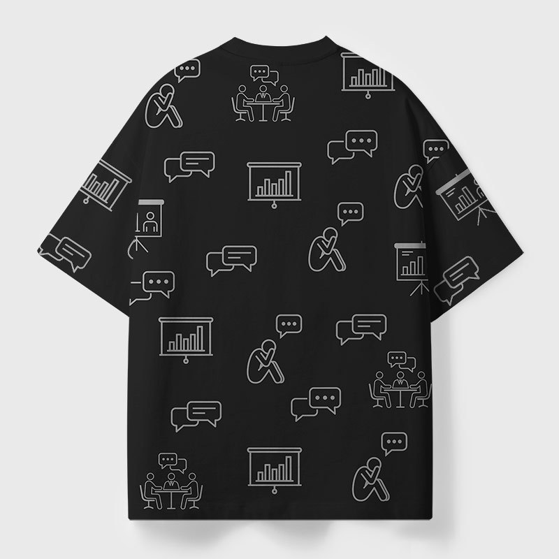 Unwilling Participant Geek Eco Oversized Graphic Tees