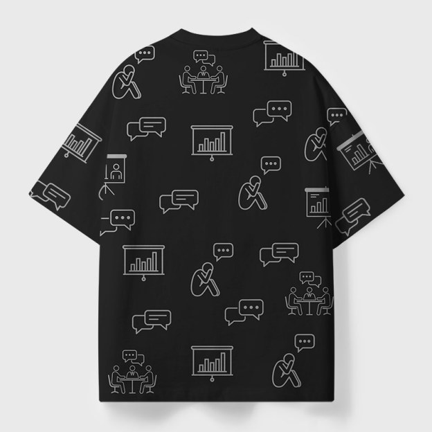 Unwilling Participant Geek Eco Oversized Graphic Tees