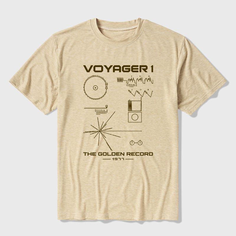 The Voyager Golden Record Ultra Soft Heather Tee