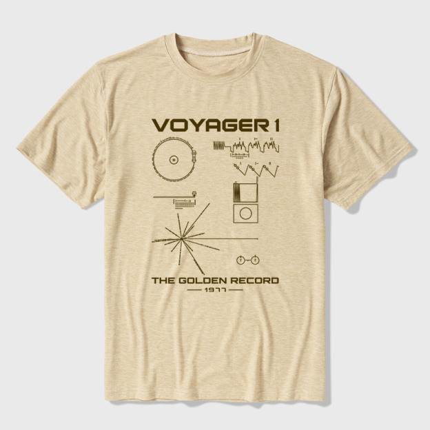 The Voyager Golden Record Ultra Soft Heather Tee