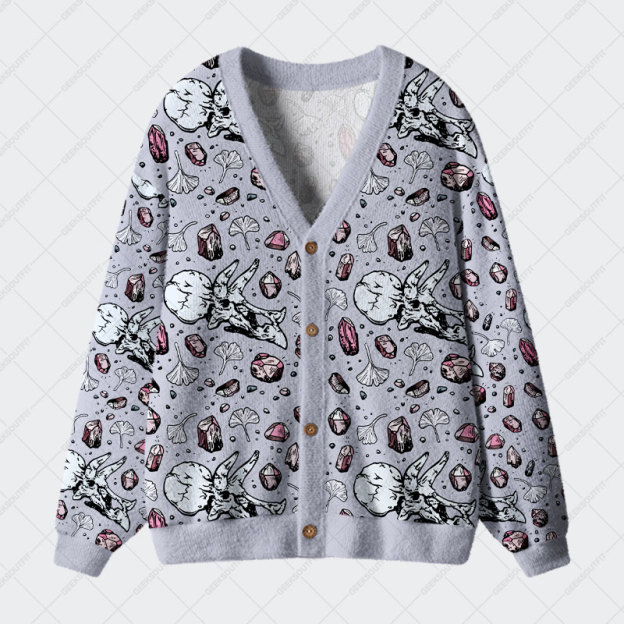 Ancient Dinosaur Fossils Geek Ugly Cardigan Sweaters 