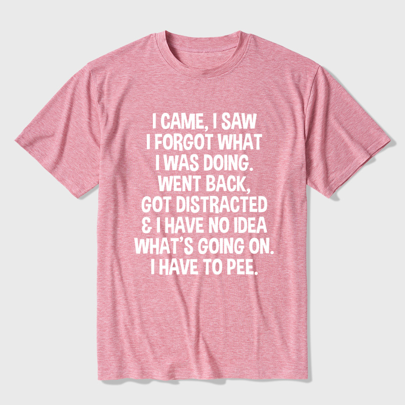 I Came I Saw I Forgot What I Was Doing Ultra Soft Heather Tee