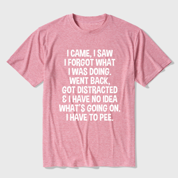 I Came I Saw I Forgot What I Was Doing Ultra Soft Heather Tee