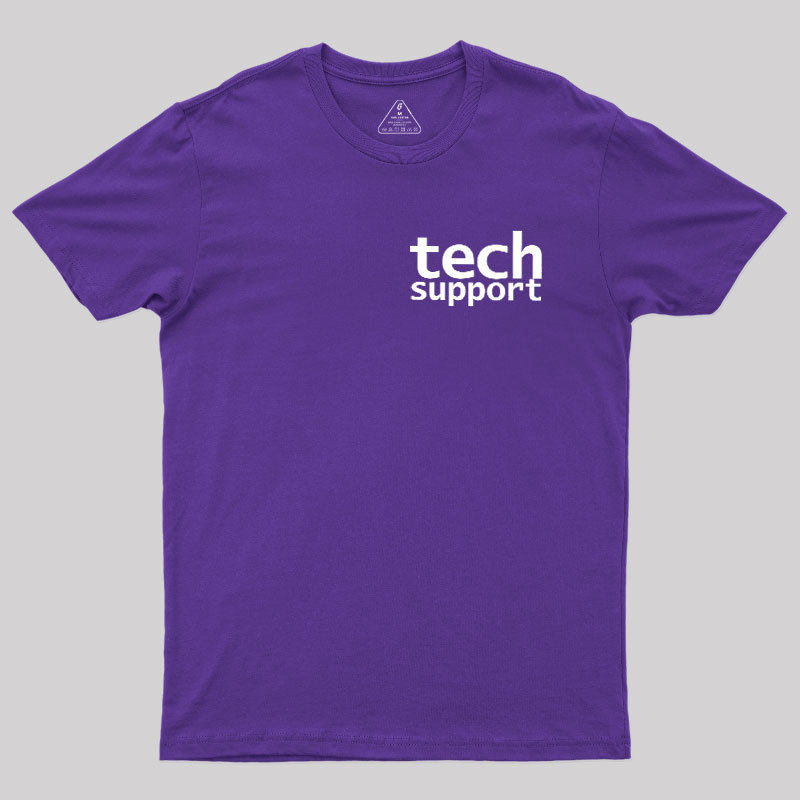 Tech Support Minimal Geek T-Shirt