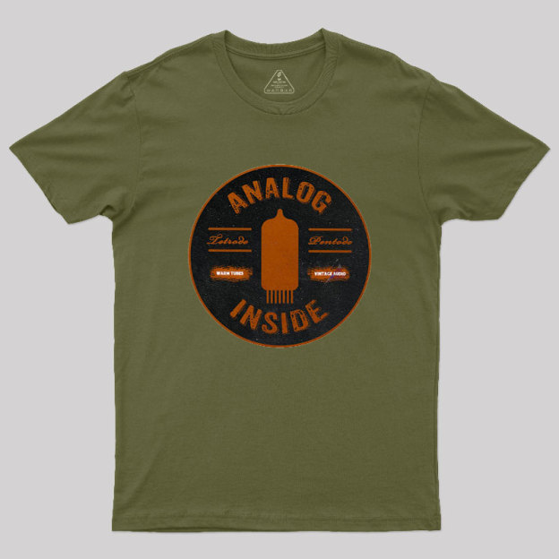 Analog Inside Retro Tubes Geek T-Shirt