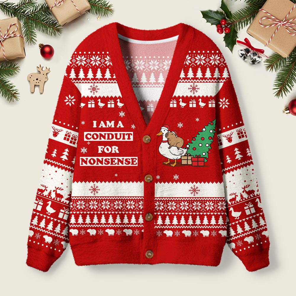 For Nonsense Geek Ugly Cardigan Sweaters
