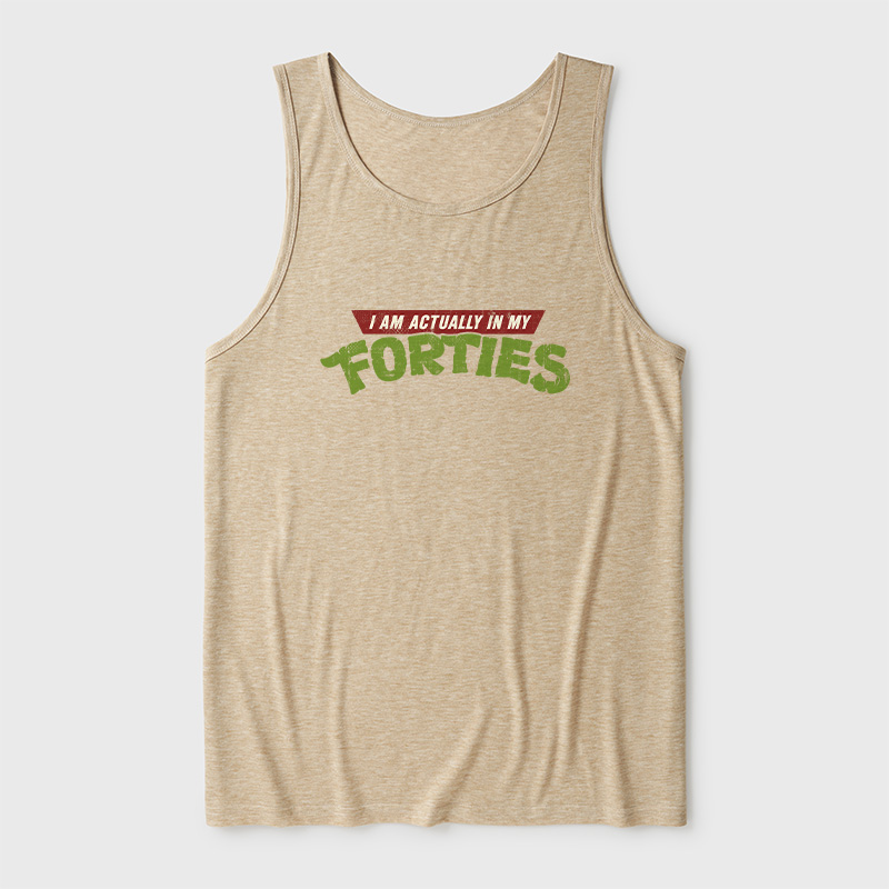 I Am Actually In My Forties Ultra Soft Heather Tank