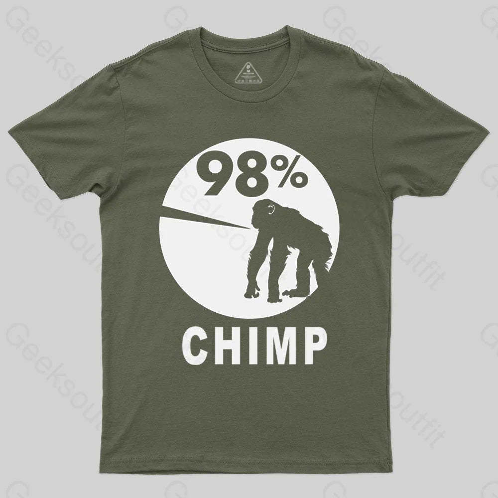98 Percent Chimp T-shirt - Geeksoutfit