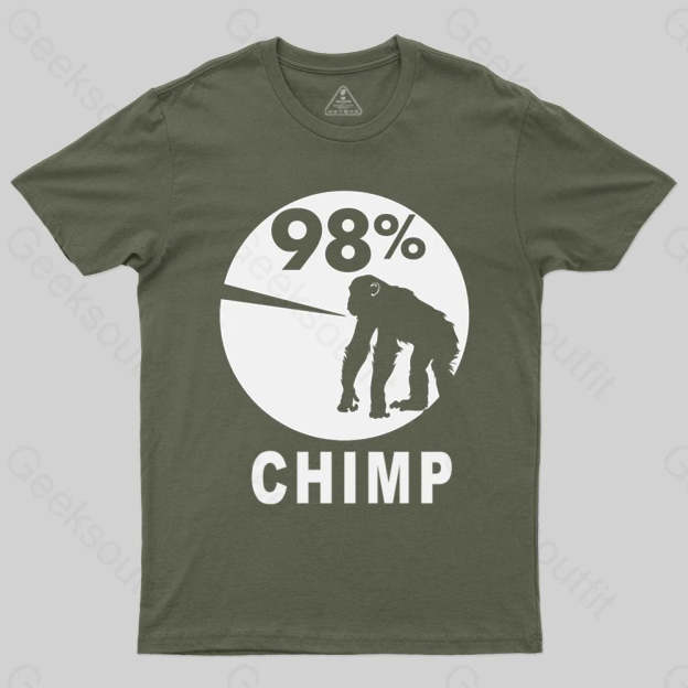 98 Percent Chimp T-shirt - Geeksoutfit