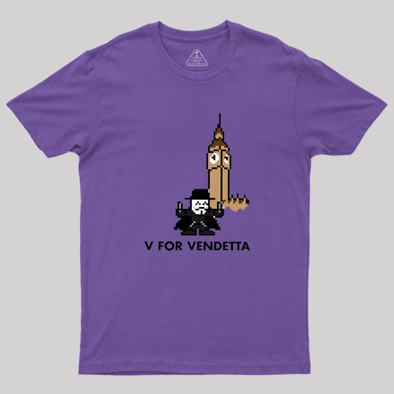 8-Bit V Geek T-Shirt