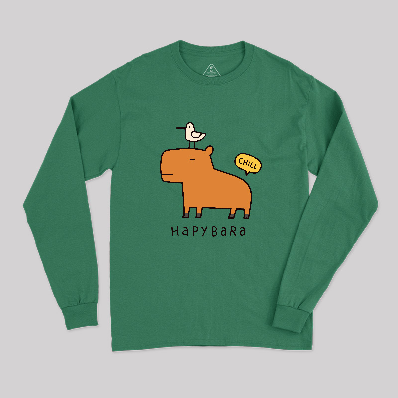 Hapybara Geek Long Sleeve T-Shirt