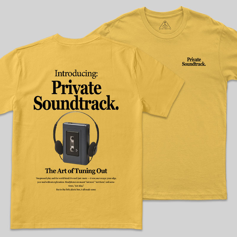 Private Soundtrack Front and Back Printing Geek T-Shirt