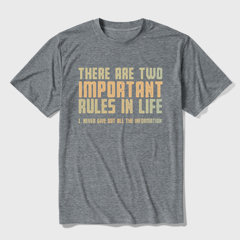 Two Important Rules Ultra Soft Heather Tee
