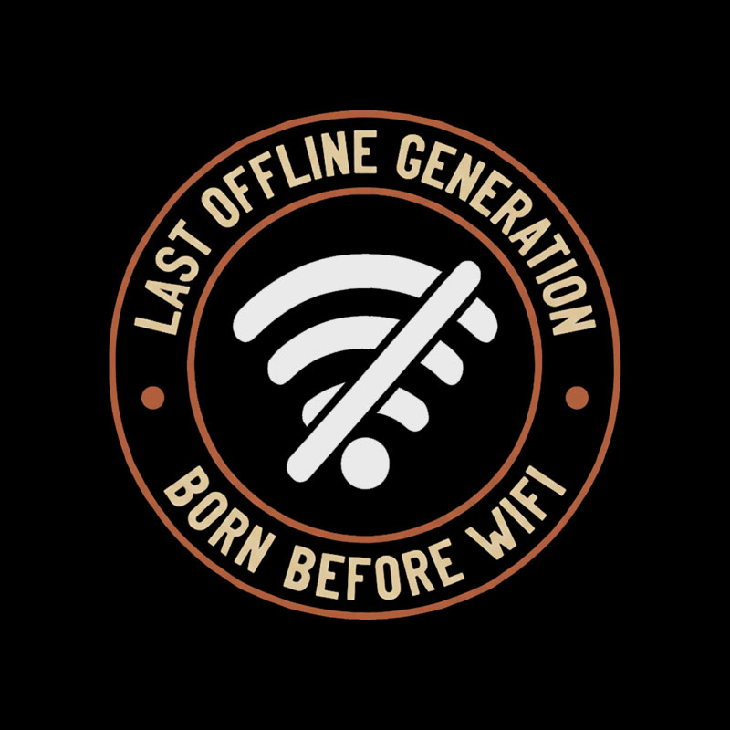 Last Offline Generation Geek T-Shirt